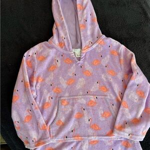 Pottery Barn Kids Purple and Pink Beach Hoodie